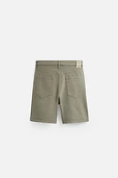REGULAR FIT DENIM SHORTS