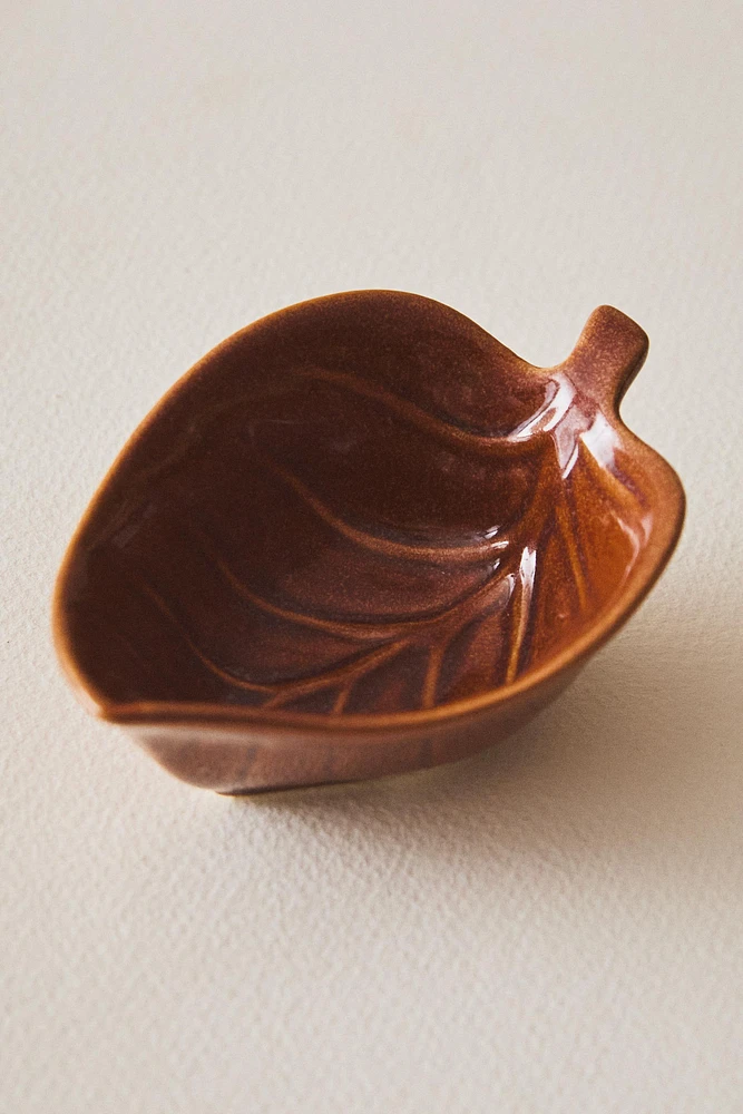 LEAF MINI STONEWARE BOWL