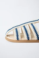 COTTON STRAP FISHERMAN SANDALS