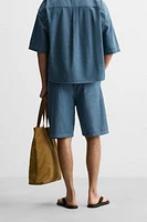 RELAXED FIT DENIM SHORTS
