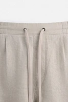 100% LINEN SHORTS