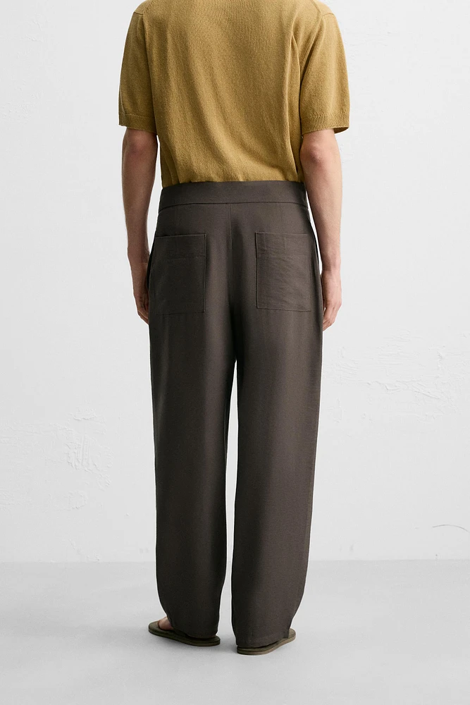 PANTALON FLUIDE À CORDON