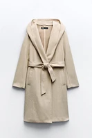 SOFT HOODED COAT