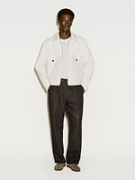 Cotton blend crepe jacket - Limited Edition