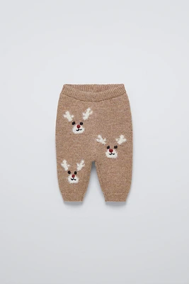 REINDEER KNIT PANTS