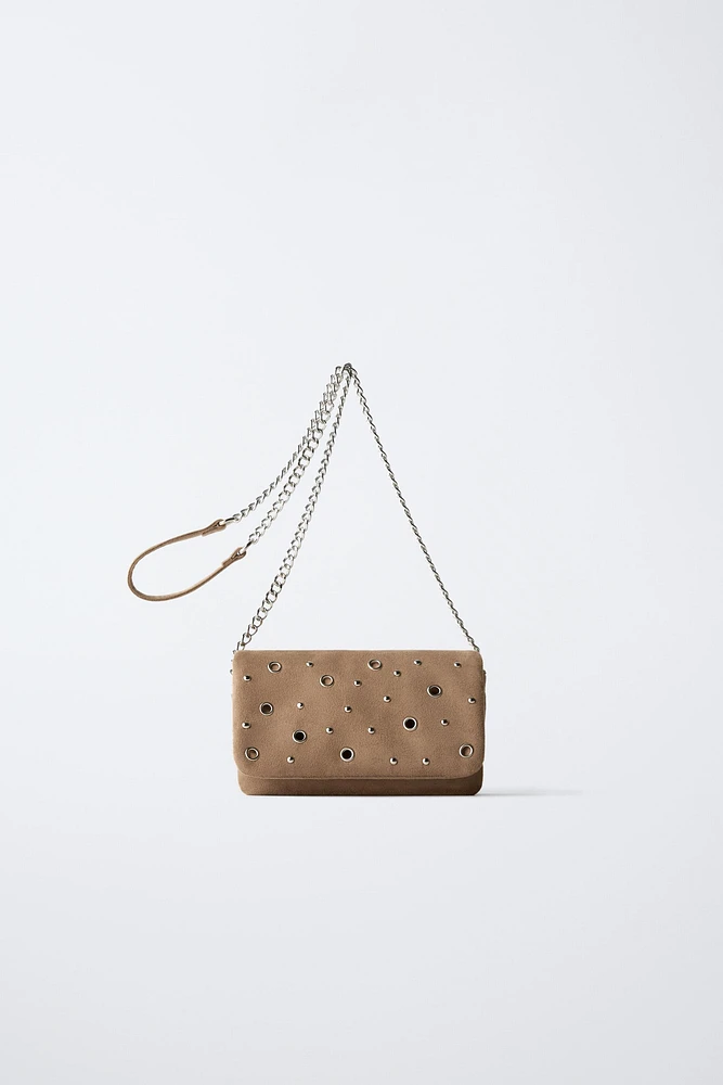 EYELET CROSSBODY BAG