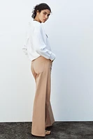 PANTALON LARGE À TAILLE HAUTE