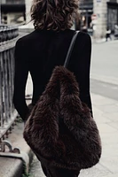 FAUX FUR MAXI BUCKET BAG LIMITED EDITION