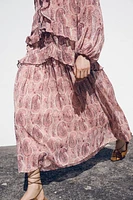 ROBE IMPRIMÉE À VOLANTS