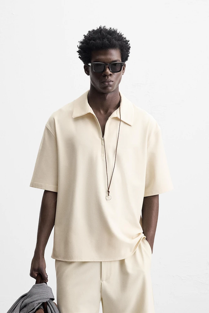 COMFORT ZIP POLO SHIRT