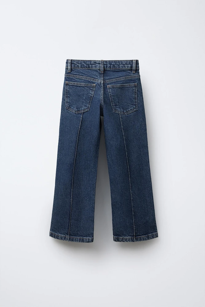 WIDE LEG CENTRAL SEAM JEANS