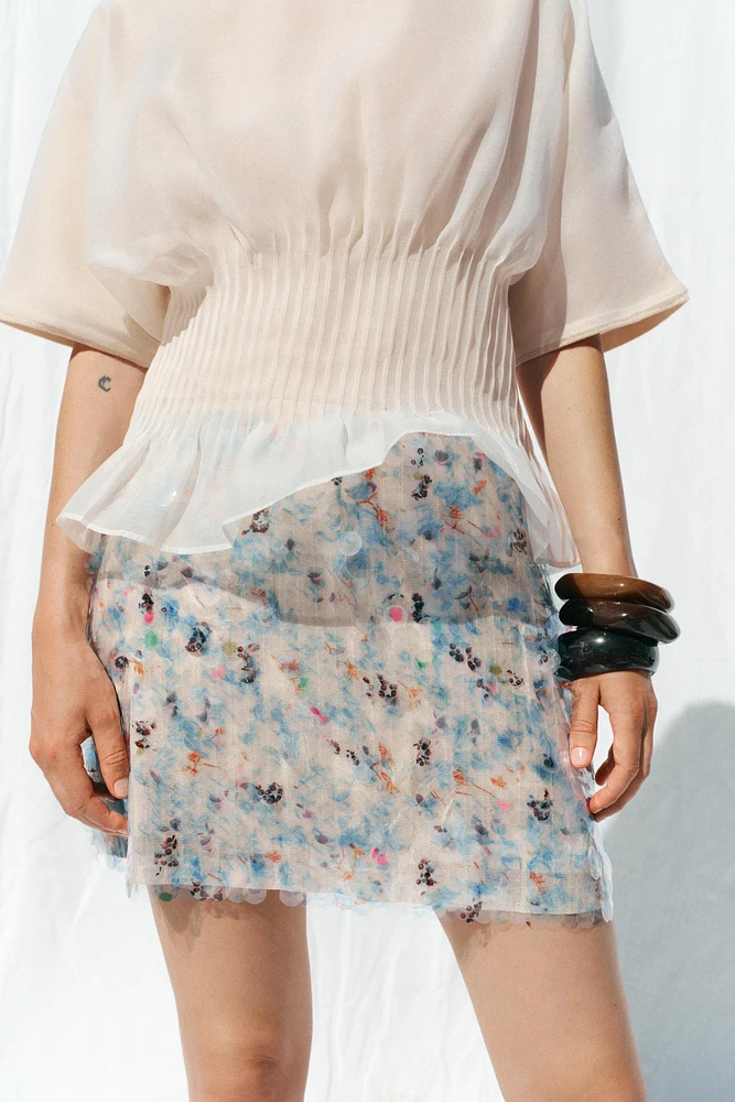 SEQUIN MINI SKIRT