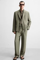 PANTALON DE COSTUME LYOCELL ET LIN