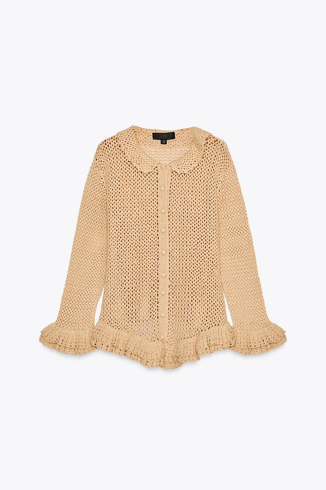CROCHET KNIT CARDIGAN