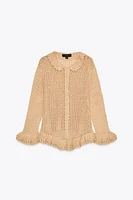 CROCHET KNIT CARDIGAN