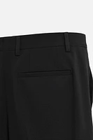 WOOL BLEND TUXEDO SUIT PANTS