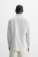 TEXTURED STRIPED SHIRT
