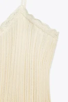 RIBBED KNIT TOP