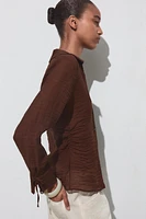 WRINKLED EFFECT SHIRT