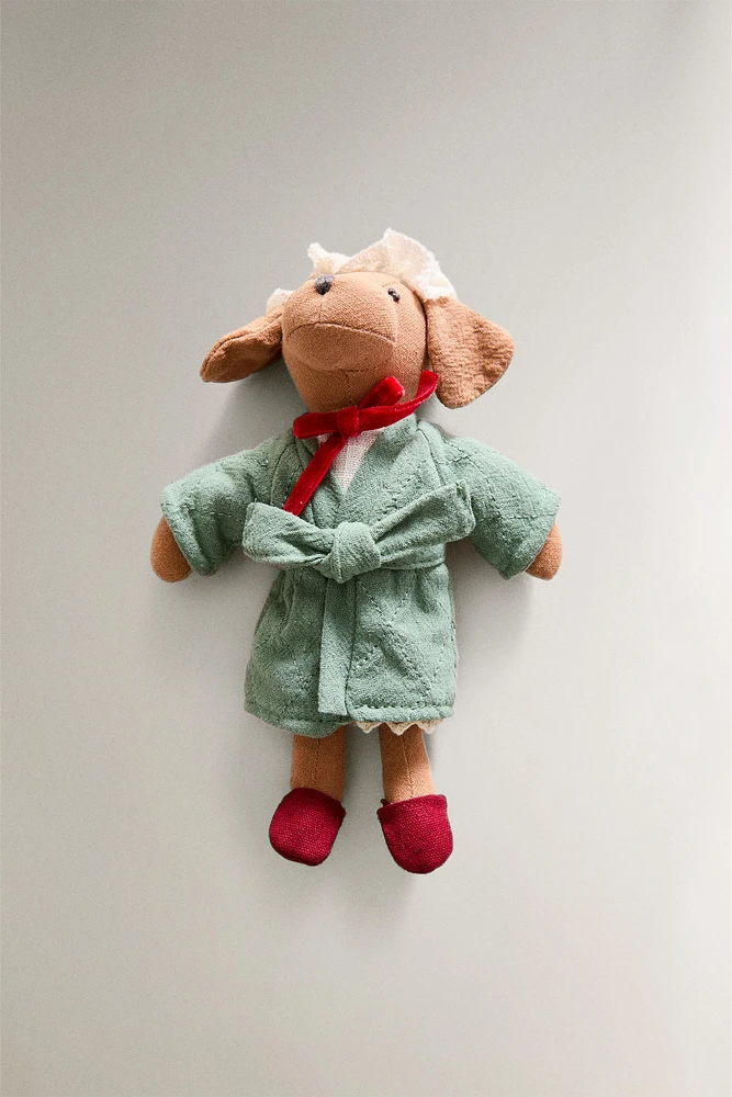 LOT DE 3 PELUCHES POUR ENFANT FAMILLE CHIENS