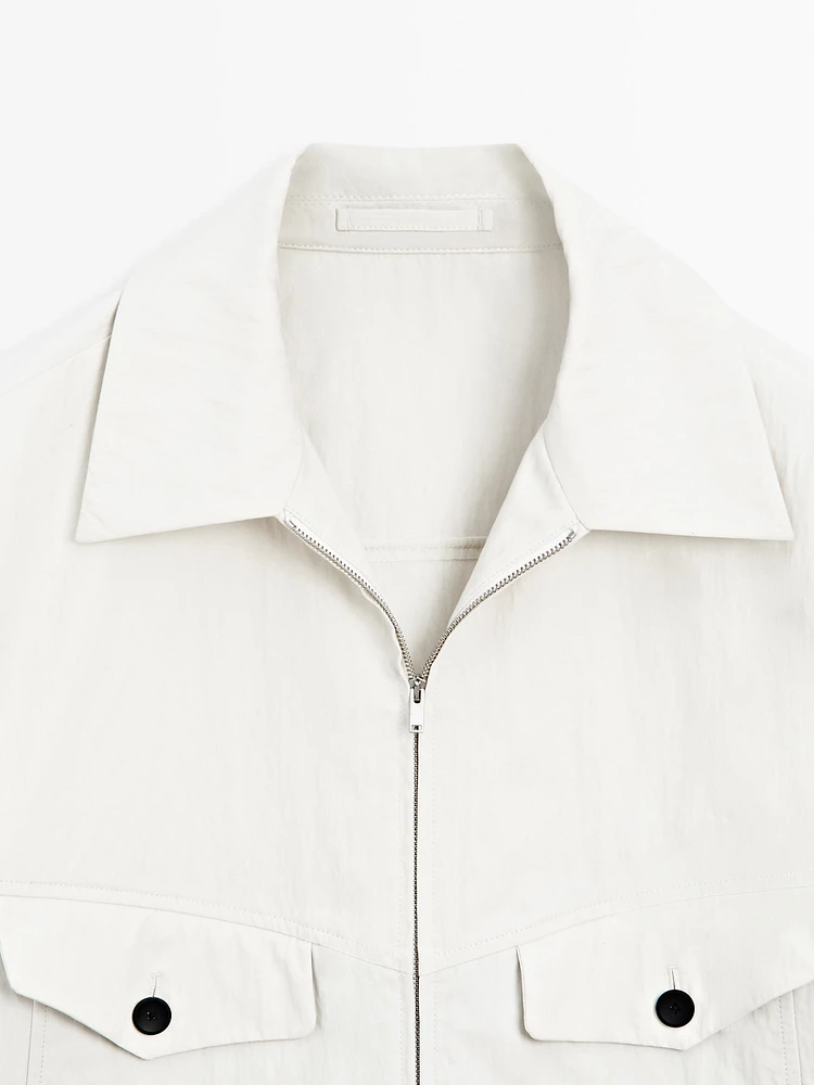 Blouson en crêpe de coton mélangé - Limited Edition