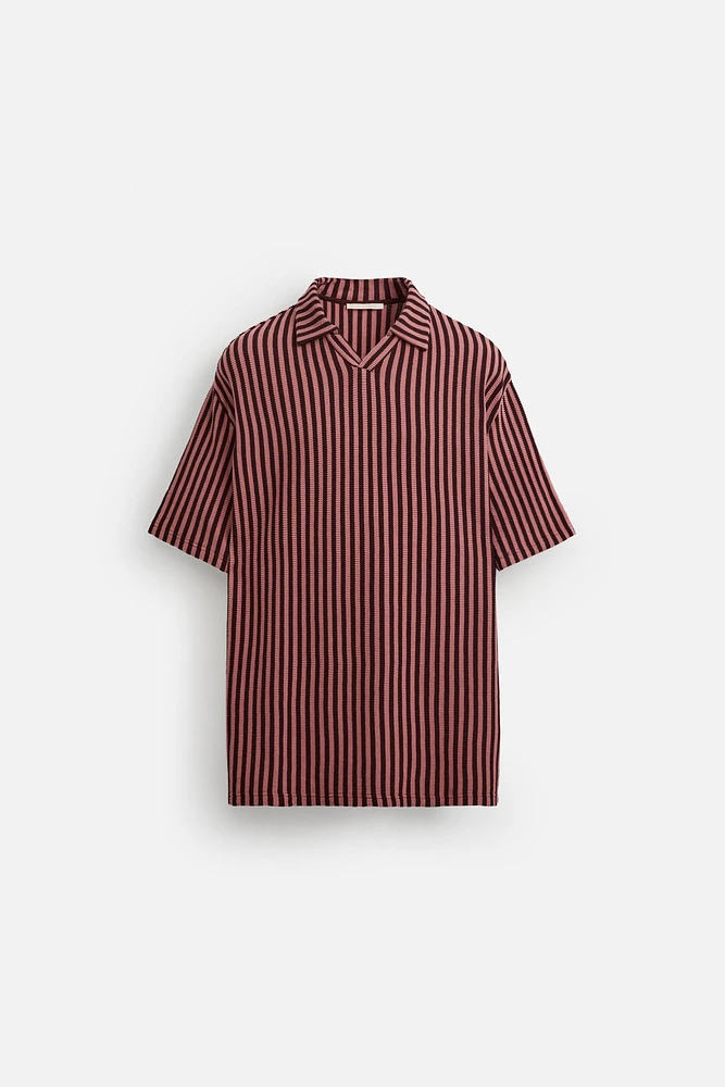 POLO JACQUARD RAYURES