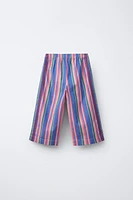 PANTALON DROIT À RAYURES