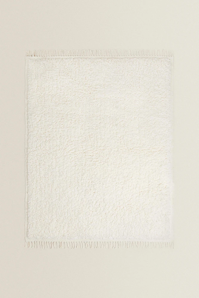 RECTANGULAR TEXTURED COTTON AREA RUG