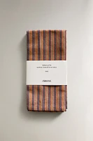 STRIPED DYED THREAD NAPKINS (SET OF 2)