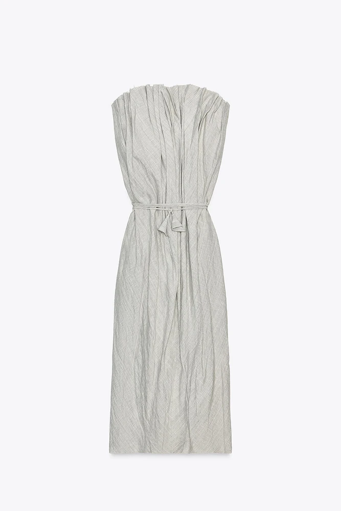 ROBE PLISSÉE AVEC LIN ZW COLLECTION