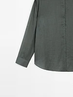 Flowing ramie blend shirt