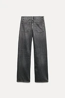 TRF MID-RISE WIDE LEG JEANS