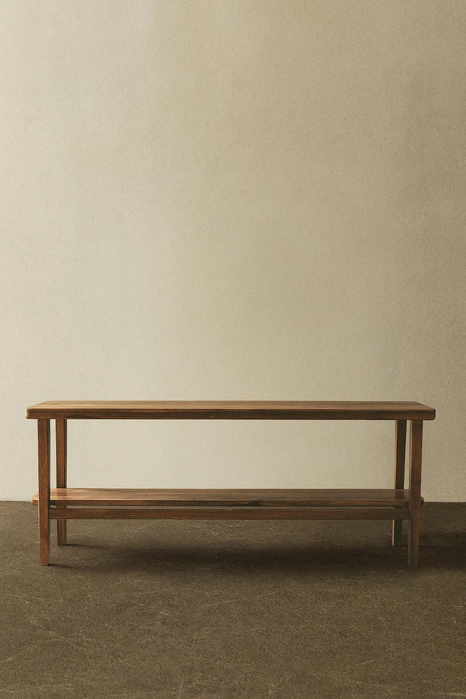 ACACIA WOOD DOUBLE BENCH