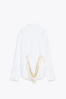 VOLUMINOUS PRINTED HANDKERCHIEF SHIRT