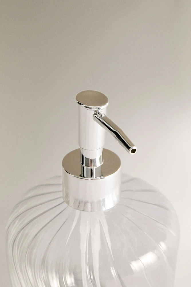 SCALLOPED SOAP DISPENSER