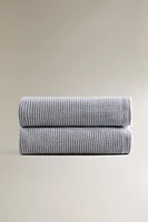 STRIPED COTTON BLANKET