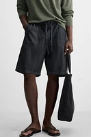 RELAXED FIT DENIM SHORTS