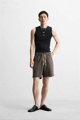 WASHED RELAXED FIT SHORTS