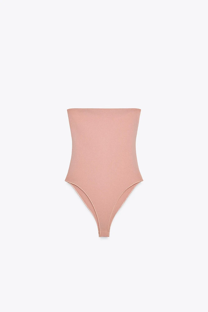 STRETCH BANDEAU BODYSUIT