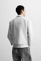 CROPPED FIT JACQUARD JACKET