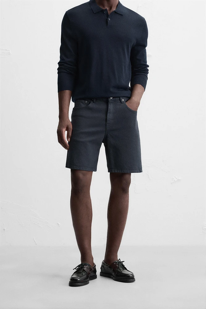 BERMUDA EN DENIM REGULAR FIT