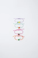 FOUR-PACK OF FRUIT AND BEADED BRACELETS