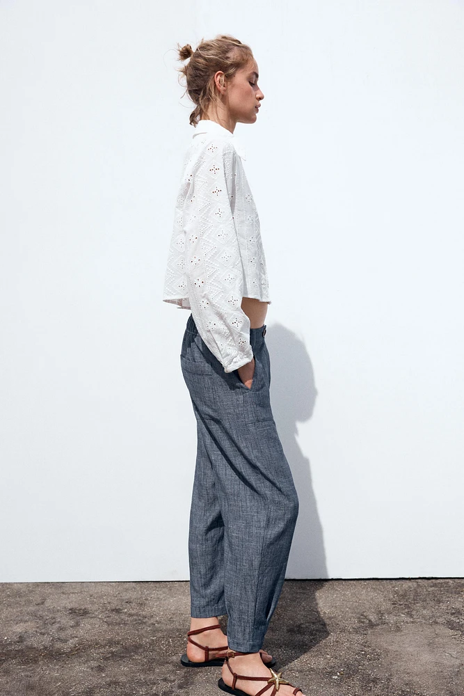 PANTALON DE JOGGING AVEC LIN
