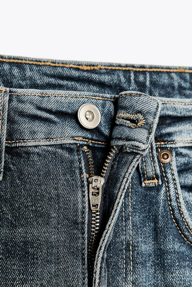 FLARED CROPPED HIGH WAIST TRF JEANS