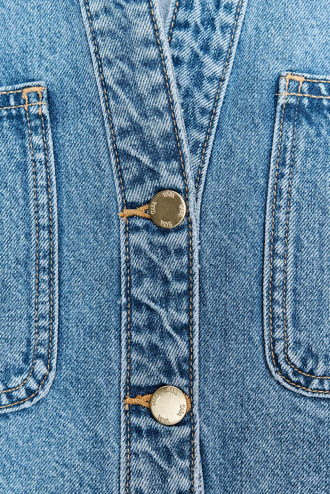 Z1975 DENIM CROP SHIRT