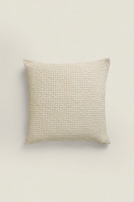 WAFFLE-KNIT THROW PILLOW COVER