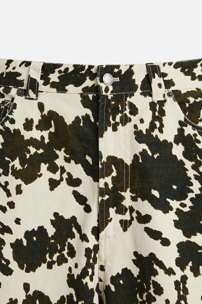ANIMAL PRINT RELAXED FIT PANTS