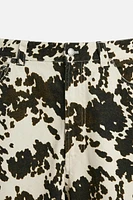 ANIMAL PRINT RELAXED FIT PANTS
