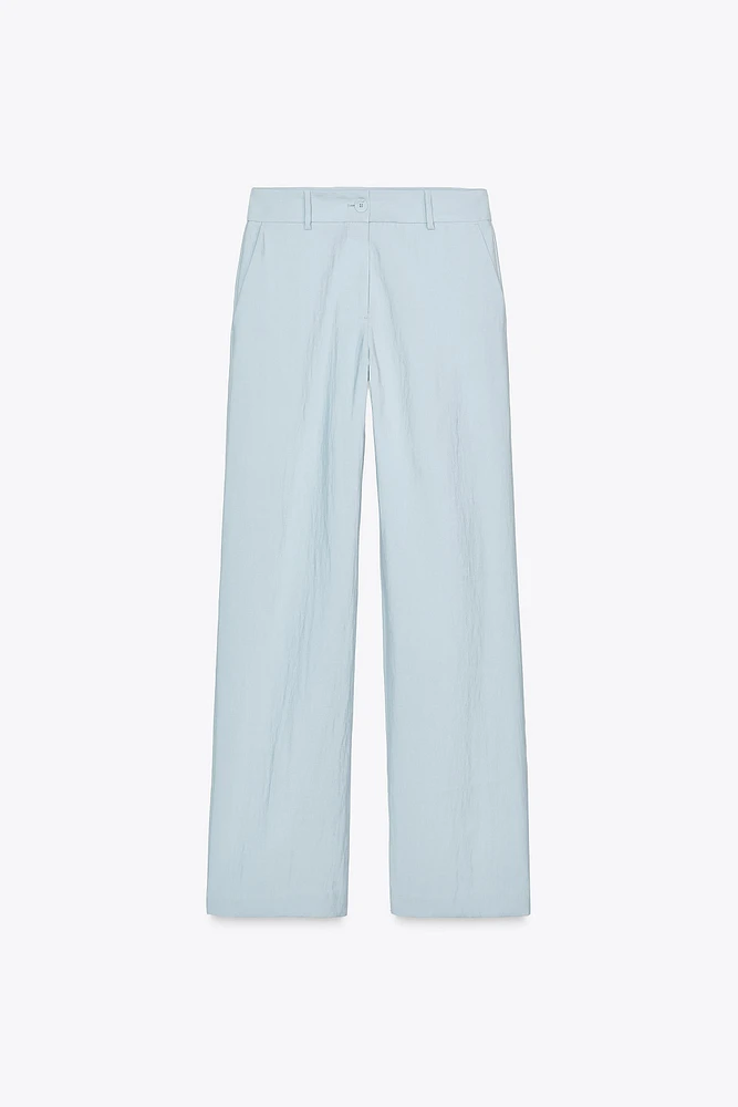 PANTALON DROIT TAILLE HAUTE