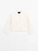 Veste tissu floral 100 % coton